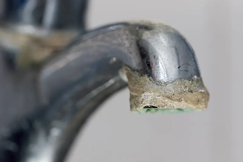 Hard water faucet