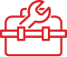 Red icon of a car with a visible flame on the hood, indicating a possible engine fire or overheating warning.